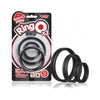 Screaming O RingO Pro X3 Black Silicone Cock Ring Set - Enhance Pleasure for Men - Multi-size Pack