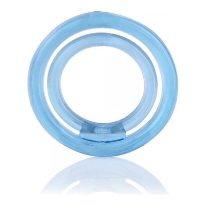 Screaming O RingO 2 Blue C-Ring with Ball Sling - Double Erection Ring for Intense Orgasmic Experience - Male Pleasure Enhancer
