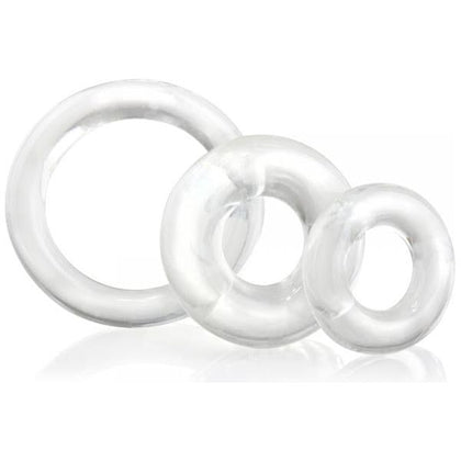 Screaming O Ringo Clear Pack Of 3 - Stretchy Erection Rings for Longer Lasting, Mind-Blowing Pleasure (Male, All Areas, Clear)