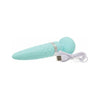 Pillow Talk Sultry Rotating Wand Teal - Luxurious Silicone Rechargeable Vibrator for Intense Pleasure