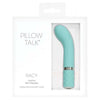 Introducing the Pillow Talk Racy Teal Silicone Mini Massager for G-Spot and External Stimulation - Model PT-RACY-001 - Women's Vibrating Pleasure Toy - Adult Naughty Store