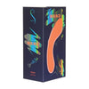 Swan Mini Glow In The Dark Wand Vibrator - Model X2-27B - Unisex Pleasure - Orange - Adult Naughty Store