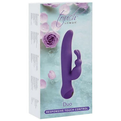 Touch By Swan Duo Rabbit Vibrator - Model X1 - Purple - For Women - Clitoral and G-Spot Stimulation