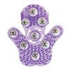 BMS Factory Purple Roller Balls Massager Massage Glove - Intimate Pleasure Toy for Relaxation and Stress Relief