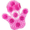 BMS Factory Roller Balls Massager Pink Massage Glove - Relaxation Tool for Neck, Arms, Shoulders, and Legs