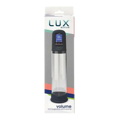 LUX Active Volume Rechargeable Penis Pump - Black
