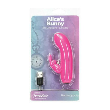 PowerBullet Bunny Rechargeable Bullet W-Rabbit Sleeve - Model BR10P - Dual Vibrator for Women - Clitoral and G-Spot Stimulation - Pink - Adult Naughty Store