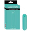 Powerbullet Essential Teal Rechargeable Bullet Vibrator - Model PB-001 - Unisex Pleasure Toy for Intense Stimulation - Adult Naughty Store