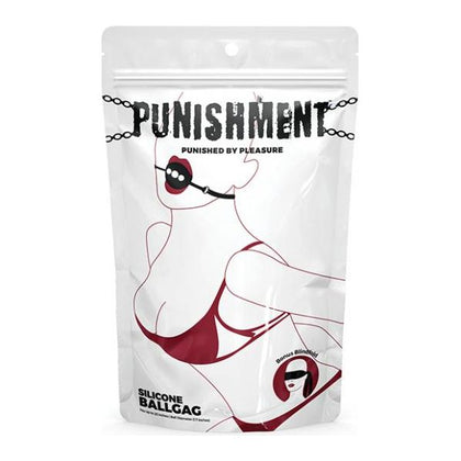 Punishment Silicone Ball Gag - The Ultimate BDSM Restraint Toy for Submissive Pleasure - Model P-007 - Unisex - Enhance Sensory Play - Black