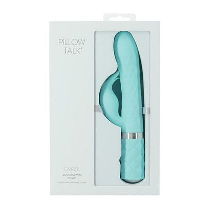 Pillow Talk Lively Teal Dual-Motor G-Spot and Clitoral Vibrator - Model PT-LV-001 - Women's Pleasure Toy - Adult Naughty Store