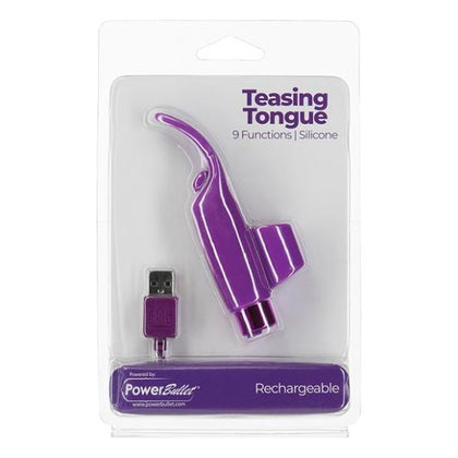 SensaPleasure Teasing Tongue 9X - Powerful Waterproof Vibrator for Women - Purple - Adult Naughty Store