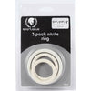 Spartacus Nitrile C Ring Set - White: Durable and Skin-Safe Cock Rings for Enhanced Pleasure