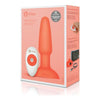 b-Vibe Rimming Plug 2 Anal Rimming Beads Vibrating Toy for P/G-Spot Stimulation - Orange - Adult Naughty Store