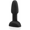 b-Vibe Petite Rimming Plug Black - Premium Silicone Anal Pleasure Toy for Intense Stimulation - Model P-100 - Unisex - Rotating Beads and Vibrating Tip