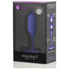 B-Vibe Snug Plug 2 Weighted Anal Plug - Model BP-2 - Unisex - Sensual Pleasure - Purple - Adult Naughty Store