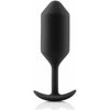 B-Vibe Snug Plug 3 Weighted Anal Plug for Sensual Fullness - Model 180g - Unisex - Black