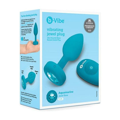 b-Vibe Remote Control Vibrating Jewel Plug (S-M) - Teal: The Ultimate Pleasure Experience for All Genders