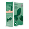 b-Vibe Remote Control Vibrating Jewel Plug (M-L) - Emerald Green: The Ultimate Pleasure Experience for All Genders - Adult Naughty Store