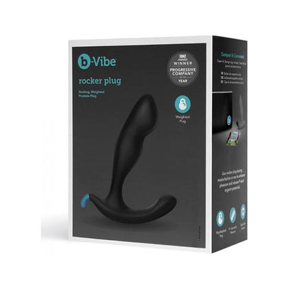 b-Vibe R1 Rocker Plug - Prostate Pleasure Toy for Men - Black