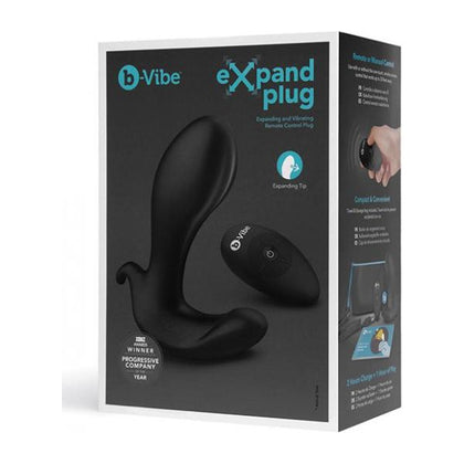 b-Vibe Expand Plug - Model X2: The Ultimate Black Prostate Pleasure Enhancer