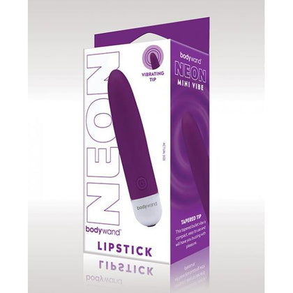 Bodywand Neon Mini Lipstick Vibe - Model NW-47 - Purple - USB Rechargeable - Clitoral Stimulation