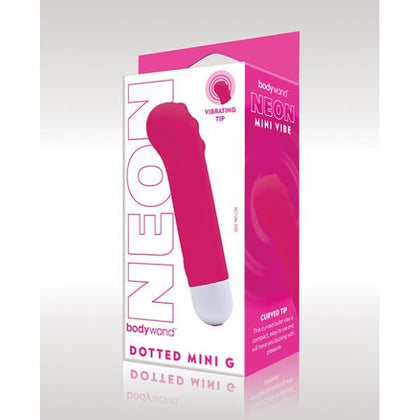 Bodywand Neon Mini Dotted G Vibe - XG-789 - Women's G-Spot Stimulator - Neon Pink