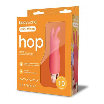 Xgen Bodywand Mini Vibes Hop - Red: Powerful Clitoral Stimulator with Dual Rabbit Ears - Adult Naughty Store