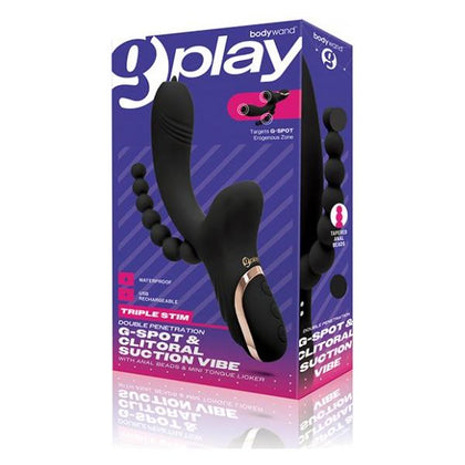 Bodywand G-Play Triple Stimulation Squirt Trainer - Black: The Ultimate Pleasure Experience for Women