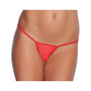 Coquette Lingerie La Petite XL Red Low Rise Lycra G-String Panty for Women's Intimate Pleasure (Size 14-20)