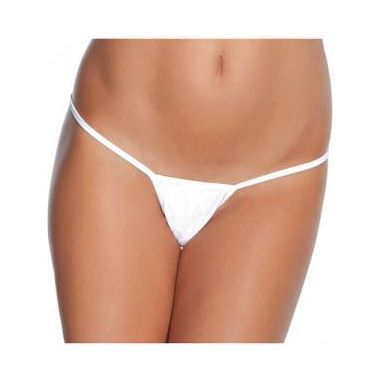 Seductive Lycra G-String | XL | White | Low Rise | Intimate Delights LDG-2021