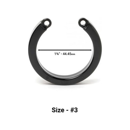 CB-X® Chastity Device Replacement U-Ring #3 - Black: Ultimate Comfort and Security for Male Chastity Play