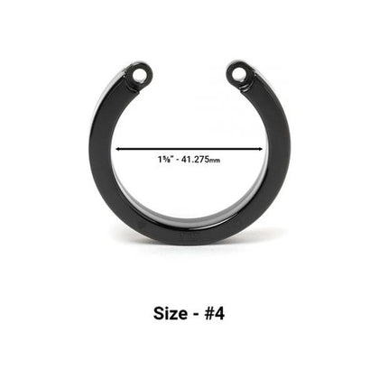 CB-X Black U-Ring #4 - Ultimate Male Chastity Device Replacement - Enhance Pleasure and Control