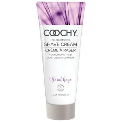 Introducing the Sensual Pleasures Coochy Shave Cream Floral Haze 12.5oz - The Ultimate Elegance for Smooth Intimate Shaving Experience - Adult Naughty Store