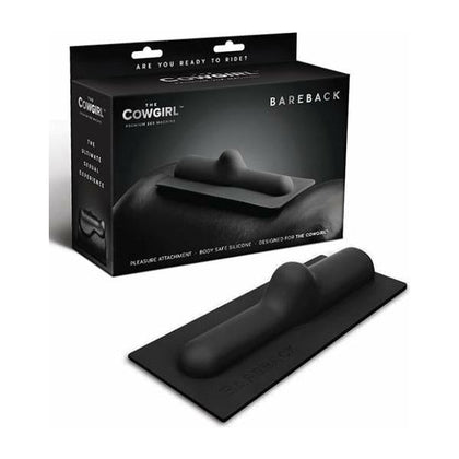 Cowgirl Bareback Silicone Attachment - Black: Intensify Your Pleasure with the Ultimate Riding Experience
