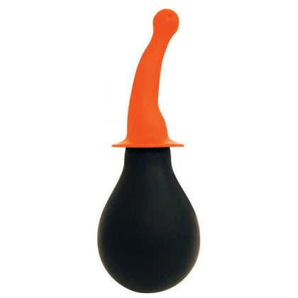 Curve Novelties Rooster Tail Cleaner Smooth Orange Anal Douche - Model RTCS-001 - Unisex Anal Cleansing for Enhanced Pleasure