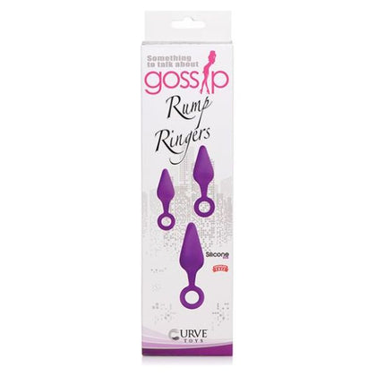 Curve Novelties Gossip Rump Ringers - Model 5000 Unisex Anal Stimulation Toy - Intense Backdoor Bliss in Sultry Violet