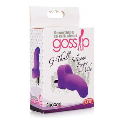 Curve Novelties Gossip G-thrill G Spot Finger Vibe - Violet - Adult Naughty Store