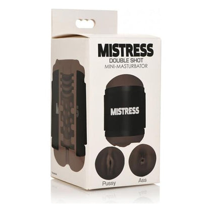 Curve Novelties Mistress Double Shot Mini Masturbator - Model MS-2001 - Dual Pleasure for Men - Dark