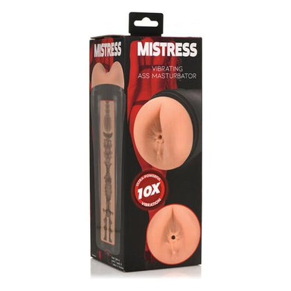 Curve Toys Mistress 10X Vibrating Ass Masturbator - Realistic Medium Tan Anal Pleasure Toy
