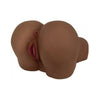 Introducing the Mistress Paris Vibrating Butt Doggy Style Stroker in Brown - The Ultimate Pleasure Experience for Him! - Adult Naughty Store