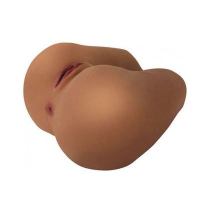 Introducing the SensaPleasure Mistress Karla VK-300 Vibrating Butt Missionary Style Stroker for Men - Ultimate Anal Pleasure in Tan