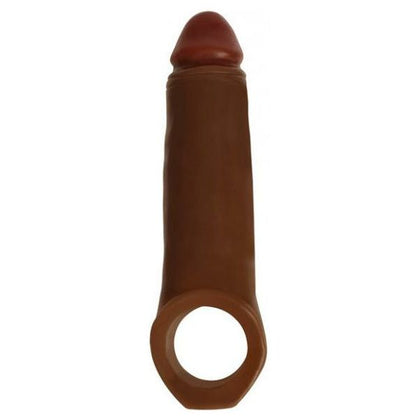Introducing the SensaMaxx 2-Inch Extender with Ball Strap: A Premium Male Enhancement Device for Enhanced Pleasure in Brown