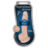 Curve Toys Fleshstixxx Silicone 7-inch Dildo with Balls - Beige: Realistic Pleasure for All Genders