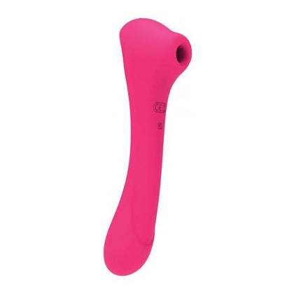 Alive Quiver - Magenta: Dual-Action Silicone Suction and Vibration Clitoral Stimulator with G-Spot Vibrator - Model AQ-2101 - For Women - Intense Pleasure in a Beautiful Magenta Hue