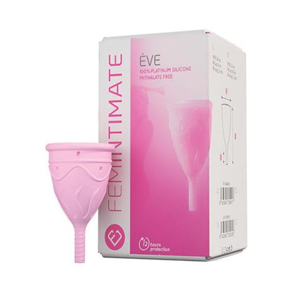 Femintimate Eve Cup - Small: The Ultimate Intimate Hygiene Solution for Women - Model FC-001 - Optimal Comfort & Eco-Friendly - 12-Hour Protection - Platinum Silicone - Pink