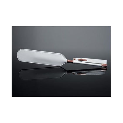 Coquette Pleasure Collection Matte Finish Paddle - Model PDL-1001, White/Rose Gold, for Enhanced Sensations and Bondage Play
