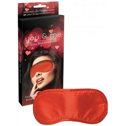 You & Me Silky Red Blindfold - Sensual Pleasure Enhancer for Couples