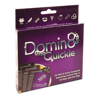 Introducing the Domin8 Quickie Couples Game: The Ultimate Sub/Dom Experience for Erotic Control Play | Model DQ-24 | For Couples | Explore New Heights of Pleasure in 24 Scenarios | Vibrant and Sensual