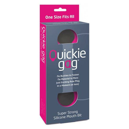 Quickie Bit Gag One Size - Black: The Sensual Silicone Gag for Unforgettable Pleasure
