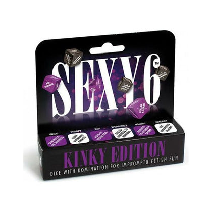 Introducing the Sensual Pleasures Sexy 6 Dice Game Kinky Edition Couples Game - The Ultimate Domination Experience!